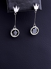 картинка Серьги 'Saiya' Фианит (родий) от магазина Wolves