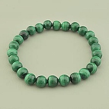 картинка Браслет 'SUNSTONES' Малахит 19 см от магазина Wolves