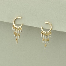 картинка Серьги 'XUPING' Фианит (позолота 18к) от магазина Wolves