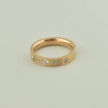 картинка Кольцо 'XUPING' Фианит (позолота 18к (розовая)) от магазина Wolves