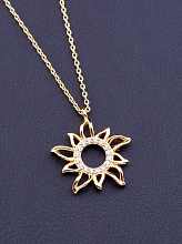 картинка Подвеска 'XUPING' Фианит 45 см (позолота 18к) от магазина Wolves