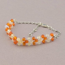 картинка Браслет 'SUNSTONES' Сердолик 18 см от магазина Wolves