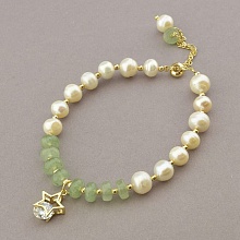 картинка Браслет 'Fashion' Жемчуг Нефрит 17 см от магазина Wolves
