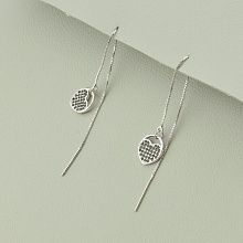 картинка Серьги 'Saiya' Фианит (родий) от магазина Wolves