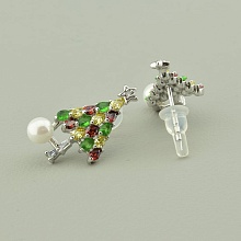 картинка Серьги 'XUPING' Майорка (родий) от магазина Wolves