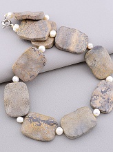 картинка Бусы Яшма Жемчуг 50 см от магазина Wolves