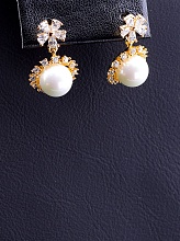 картинка Серьги 'XUPING' Майорка (позолота 18к) от магазина Wolves