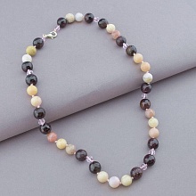 картинка Бусы 'SUNSTONES' Опал Гранат Чешский хрусталь 49 см от магазина Wolves