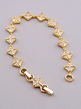 картинка Браслет 'XUPING' Фианит 17 см (позолота 18к) от магазина Wolves