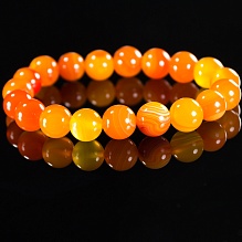 картинка Элитный Браслет Агат (жёлтый) на резинке от магазина Wolves