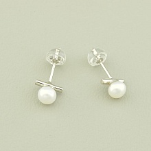 картинка Серьги Жемчуг (родий) от магазина Wolves