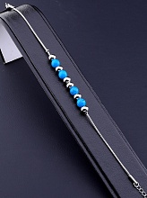 картинка Браслет 'Stainless Steel' Бирюза Медицинская сталь 316L10 7 г от магазина Wolves