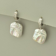 картинка Серьги Жемчуг (родий) от магазина Wolves