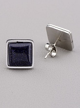 картинка Серьги Каирская ночь 12x12мм от магазина Wolves