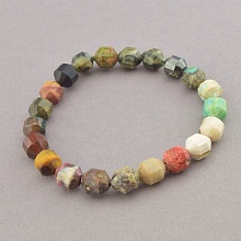 картинка Браслет 'SUNSTONES' Самоцветы 18 см от магазина Wolves