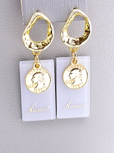 картинка Серьги пластик 'FJ' от магазина Wolves