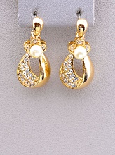 картинка Серьги 'Unfading Love' Фианит (Позолота (18к)) от магазина Wolves