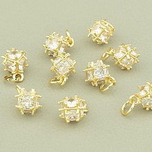 картинка Кулон Фианит 11х8мм (позолота 18к) от магазина Wolves