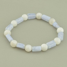 картинка Браслет 'SUNSTONES' Лунный камень Сапфирин 18 см от магазина Wolves