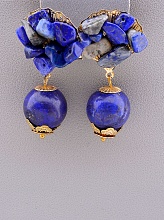 картинка Серьги 'Stainless Steel' Лазурит Содалит от магазина Wolves