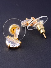 картинка Серьги Фианит 'Saiya' (позолота 18к) от магазина Wolves