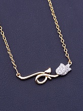 картинка Подвеска 'XUPING' Фианит 40 см (позолота/родий) от магазина Wolves