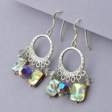 картинка Серьги Галиотис Чешский хрусталь от магазина Wolves