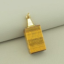 картинка Кулон Тигровый глаз 40x15мм от магазина Wolves