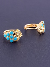 картинка Серьги 'XUPING' Эмаль (позолота 18к) от магазина Wolves