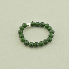 картинка Кольцо Серебряное, с авантюрином, зеленое 'SUNSTONES' от магазина Wolves