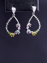 картинка Серьги 'XUPING' Фианит (родий) от магазина Wolves