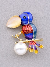 картинка Брошь Эмаль 35x28мм от магазина Wolves