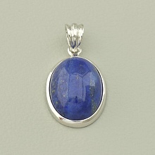 картинка Кулон Лазурит 20х13мм (Серебро(925)) от магазина Wolves