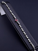 картинка Браслет 'XUPING' Фианит 17 см (родий) от магазина Wolves