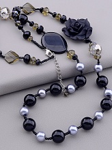 картинка Бусы Агат Майорка Чешский хрусталь 90 см от магазина Wolves