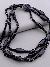 картинка Бусы Агат Чешский хрусталь Полимерная глина 45 см от магазина Wolves