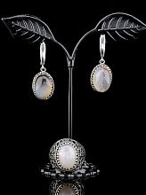 картинка Серьги+Кольцо Агат (Серебро) от магазина Wolves