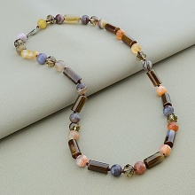 картинка Бусы 'SUNSTONES' Агат Чешский хрусталь 51 см от магазина Wolves