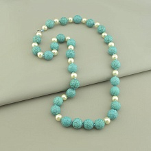 картинка Бусы 'SUNSTONES' Бирюза Майорка 75 см от магазина Wolves