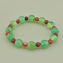 картинка Браслет 'SUNSTONES' Агат Сердолик 17 см от магазина Wolves