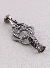 картинка Замочек Фианит 40х15 (хром) от магазина Wolves