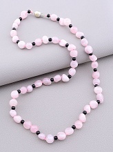 картинка Бусы 'SUNSTONES' Розовый кварц Агат 53 см от магазина Wolves