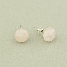 картинка Серьги Розовый кварц 12х12 от магазина Wolves