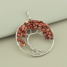 картинка Кулон Яшма 60x50мм от магазина Wolves