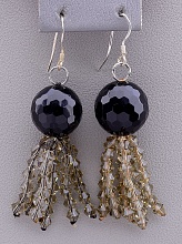 картинка Серьги Агат Чешский хрусталь от магазина Wolves