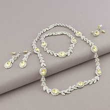 картинка Набор(4предмета) Фианит 40 см (родий) от магазина Wolves