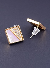 картинка Серьги 'XUPING' Фианит  (позолота 18к) от магазина Wolves