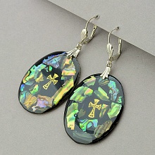 картинка Серьги из муранского стекла, французский тип замка от магазина Wolves