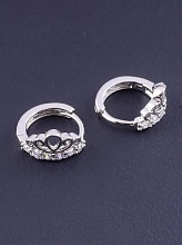 картинка Серьги 'XUPING' Фианит (родий) от магазина Wolves