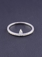 картинка Кольцо 'Big Dipper' Фианит (родий) от магазина Wolves